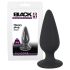 Black Velvets - plug anal lesté 40g - silicone noir