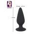 Black Velvets - plug anal lesté 40g - silicone noir