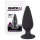 Black Velvets - plug anal lourd 75g - silicone noir