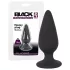 Black Velvets - plug anal lourd 75g - silicone noir