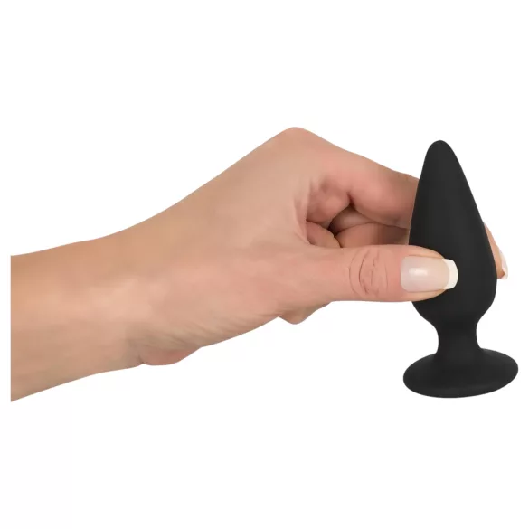 Black Velvets - plug anal lourd 75g - silicone noir