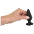 Black Velvets - plug anal lourd 75g - silicone noir