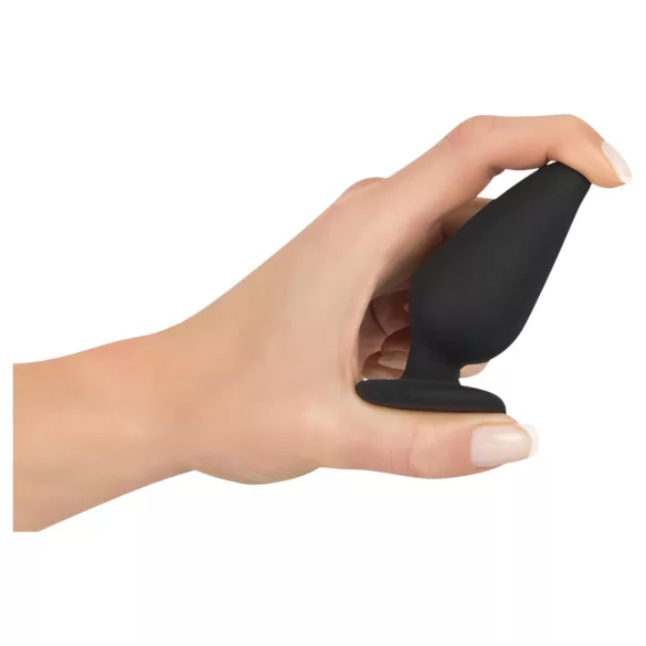 Black Velvets - plug anal lourd 75g - silicone noir