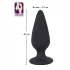 Black Velvets - plug anal lourd 75g - silicone noir