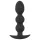 Black Velvets - plug anal à boules lesté 145g - silicone noir
