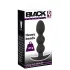Black Velvets - plug anal à boules lesté 145g - silicone noir