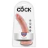 King Cock - gode réaliste 18 cm - couleur chair