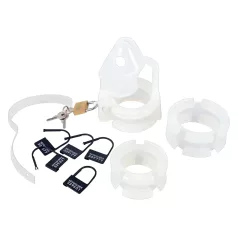 You2Toys - Cage de chasteté pénis - silicone - blanc