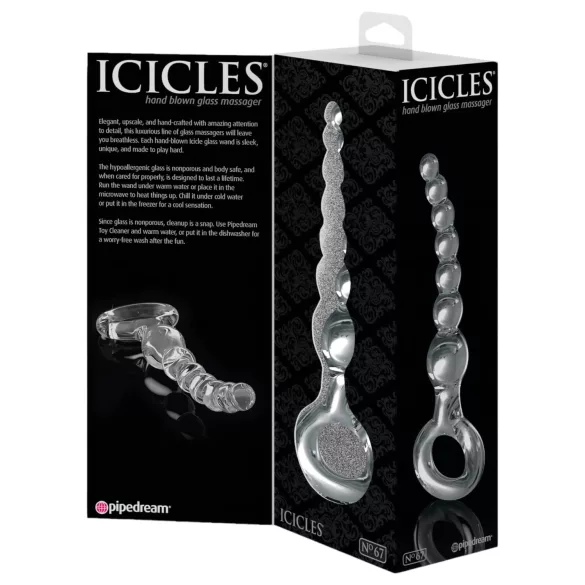 Icicles No. 67 - gode en verre à boules - transparent