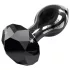 Icicles No. 78 - plug anal en verre - forme conique - noir