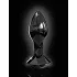 Icicles No. 78 - plug anal en verre - forme conique - noir