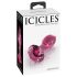Icicles No. 79 - plug anal en verre conique - rose