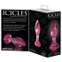 Icicles No. 79 - plug anal en verre conique - rose