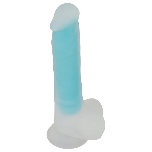 You2Toys - gode ventouse lumineux - silicone bleu