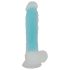 You2Toys - gode ventouse lumineux - silicone bleu