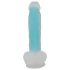 You2Toys - gode ventouse lumineux - silicone bleu