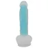 You2Toys - gode ventouse lumineux - silicone bleu