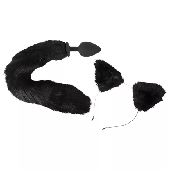 Bad Kitty - set de plugs anaux avec chat - (noir)
