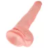 King Cock - gode XXL réaliste avec testicules - 35cm - couleur chair