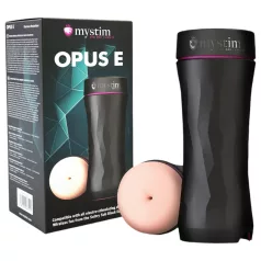   mystim Opus E Anus - masturbateur anal électro - silicone noir naturel