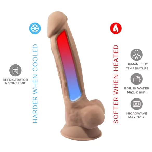 Silexd 7 - gode ventouse - réaliste - 17,5 cm - couleur chair