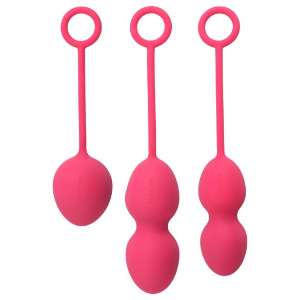 Svakom Nova - Boules de geisha 3 pièces - silicone rouge