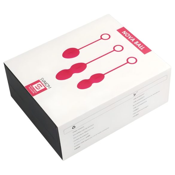 Svakom Nova - Boules de geisha 3 pièces - silicone rouge