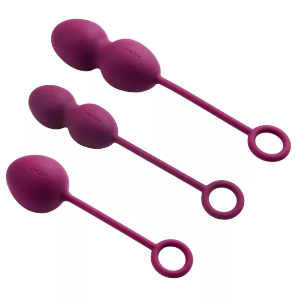 Svakom - Boules de geisha - Set 3 pièces - silicone violet