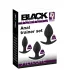 Black Velvets - set plugs anaux silicone - 3 pièces - noir