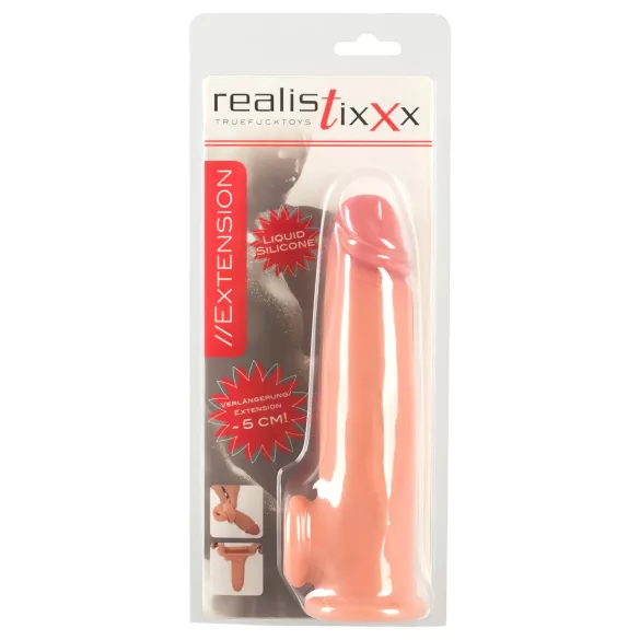 Realistixxx - gaine pénis avec anneau - 19cm - couleur chair
