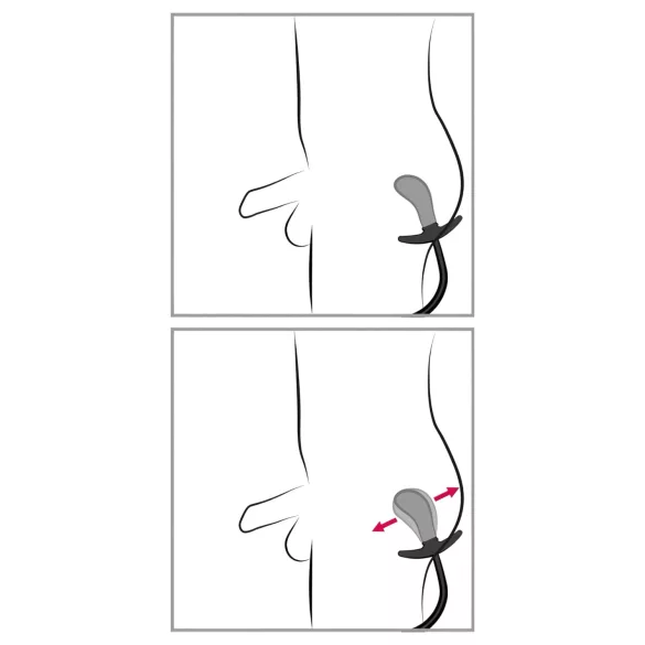 You2Toys - plug anal à billes gonflable - silicone noir