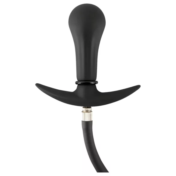 You2Toys - plug anal à billes gonflable - silicone noir