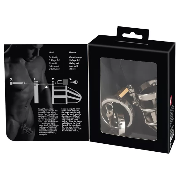 You2Toys - Cage de chasteté homme - métal avec cadenas