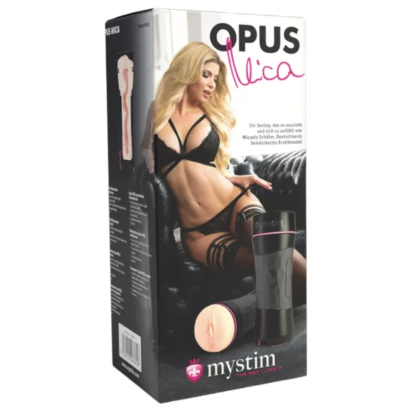mystim OPUS Mica - masturbateur vagin réaliste - silicone peau noire