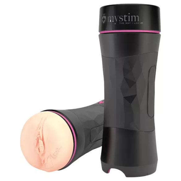 mystim OPUS Mica - masturbateur vagin réaliste - silicone peau noire