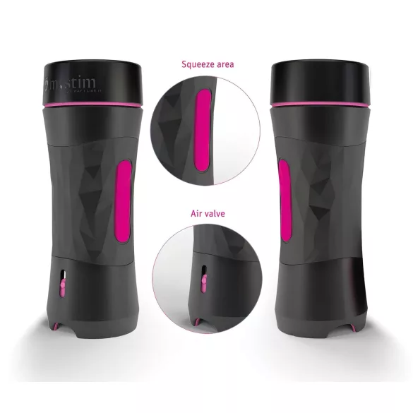 mystim OPUS Mica - masturbateur vagin réaliste - silicone peau noire