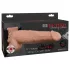 Fetish Strap-On 9 - gode ceinture creux éjaculateur - réaliste beige