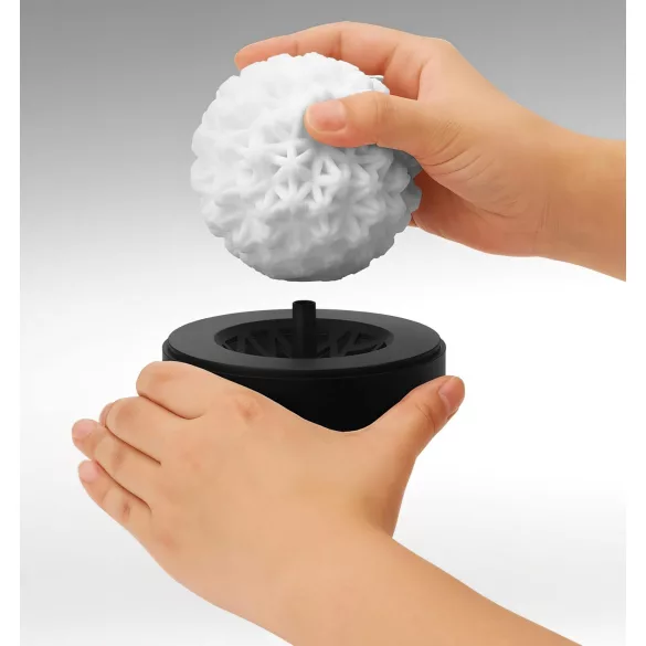TENGA GEO - masturbateur homme texturé ondulé - silicone Glacier