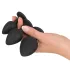 Black Velvets - set plug anal - 4 pièces - silicone noir