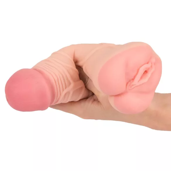 Nature Skin - vagin masturbateur et gaine pénis 2en1 - silicone chair
