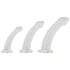 Crystal Clear - set de plugs anaux gland - 3 pièces - transparent
