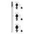 Ensemble de Plugs You2Toys - Set de plugs anaux + Laisse (argent)