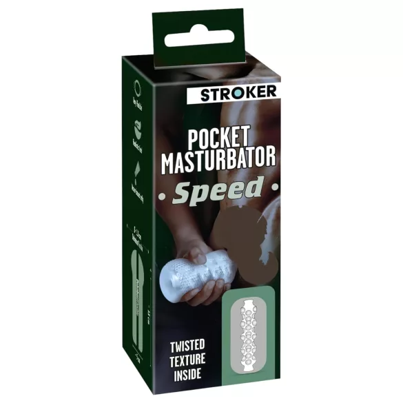STROKER Speed - masturbateur fessier homme - effet réaliste - transparent