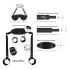 Bad Kitty - kit de menottes cou-poignets-chevilles - noir