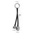 You2Toys - Cockring avec poids anal - silicone noir