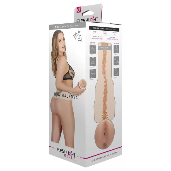 Fleshlight - masturbateur réaliste fessier Mia Malkova Boss - couleur chair