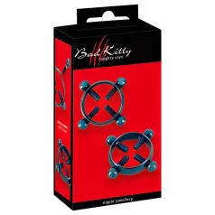 Bad Kitty - bijou de téton vissé - bleu