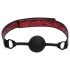 Fifty Shades of Grey - bâillon boule - cuir noir et rouge