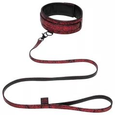   Fifty Shades of Grey - collier et laisse - simili cuir noir rouge