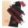 Fifty Shades of Grey - menottes set - cuir noir rouge